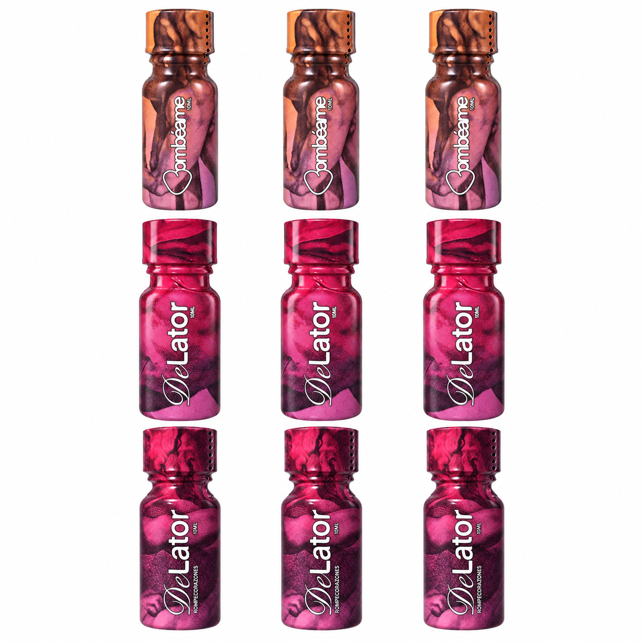 3xBombeame + 3xDelator + 3xRompecorazones - 9 Pack - Afrodisiaco